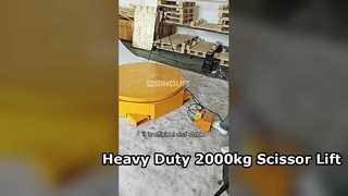 ERP 시리즈 2000kg 고정형 시저 리프트(1220mm 원형 플랫폼 포함)